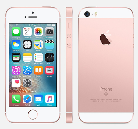 Apple iPhone SE růžově zlatá