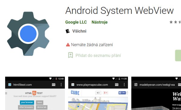Google Android System WebView