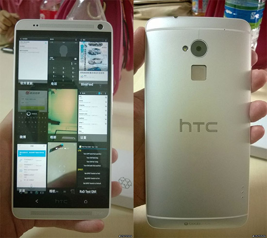 HTC One Max zepredu a zezadu