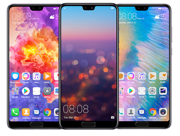 Huawei P20 displej