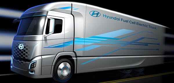 Vodíkový náklaďák Hyundai