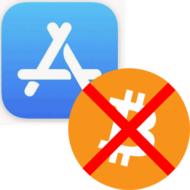 Apple App Store zakazuje kryptoměny