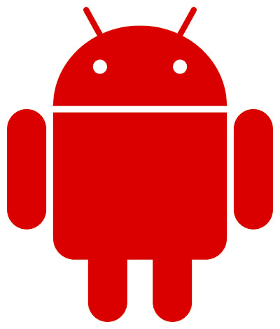 Google Android červené logo