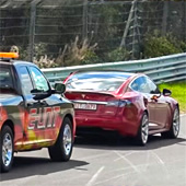 Rekordní Tesla se "pokazila", na Nürburgring musela odtahovka