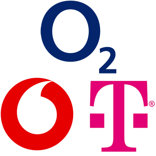 O2 Vodafone T-Mobile