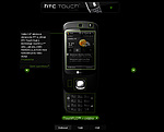 Stránka HTC Touch v češtině