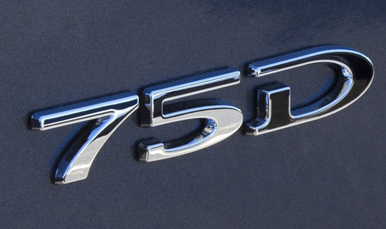 Tesla Model S75D logo